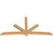 Ekena Millwork Alberta Timber Gable Bracket, Western Red Cedar, 108"W x 54"H x 3 1/2"D x 5 1/2"F, 12/12 Pitch GBW108X54X0406ALB00SWR - alternate 4